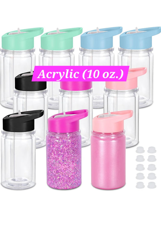 (10 oz.) Kids Acrylic Snow Globe Cup