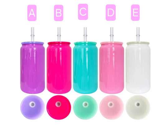 (16 oz.) Colors Glass Cup