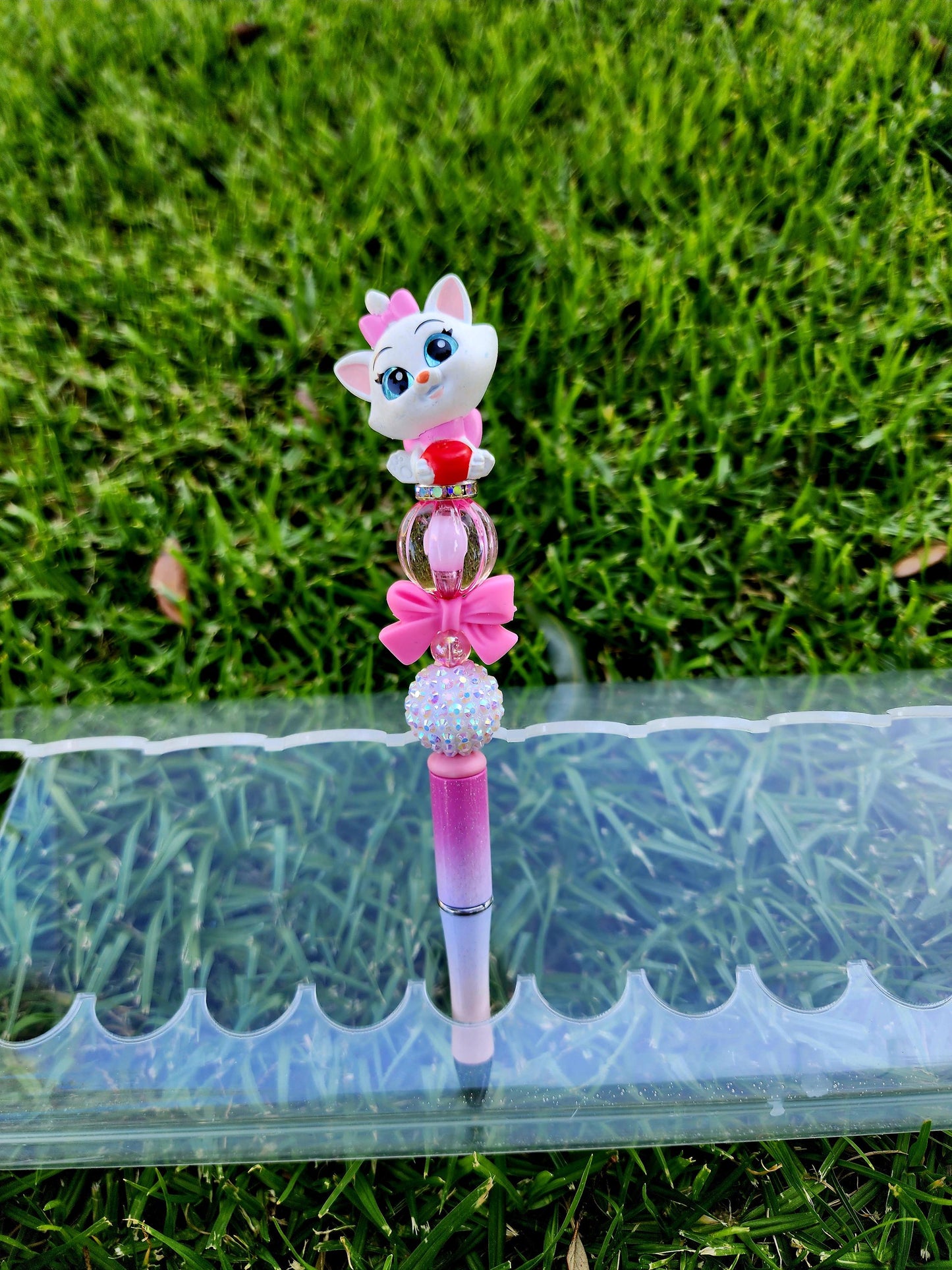 Doorable Pens, Character Pens, Beaded Pens, Gifts, Marie Cat