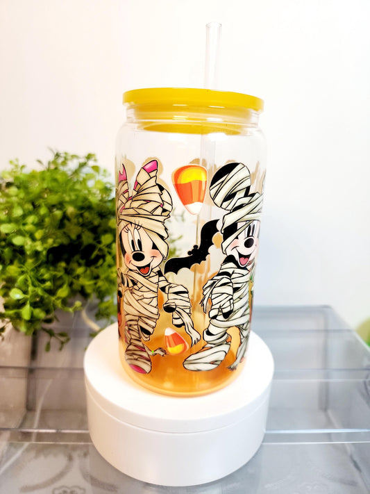 Micky Cup/Tumbler/Can, (16 oz.) Comes with lid and straw