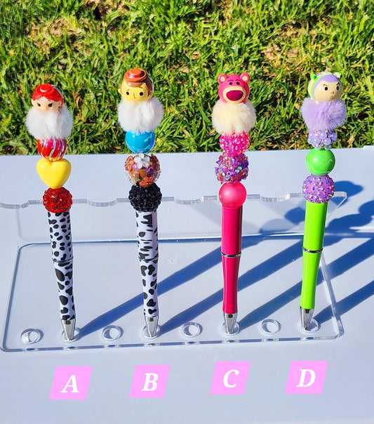 Mini tsum tsum pens, Doorable Pens, Character Pens, Beaded Pens, Gifts toy story