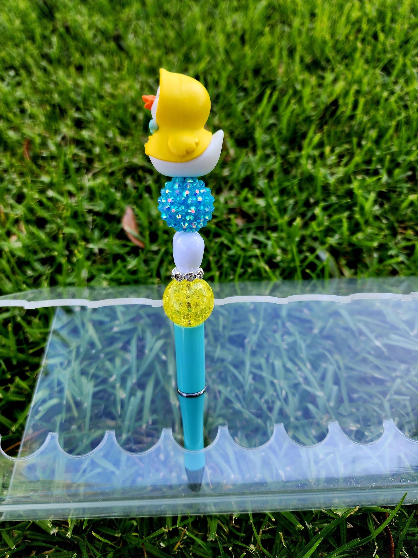 Doorable Pens, Character Pens, Beaded Pens, Gifts, Duck Valentines easter