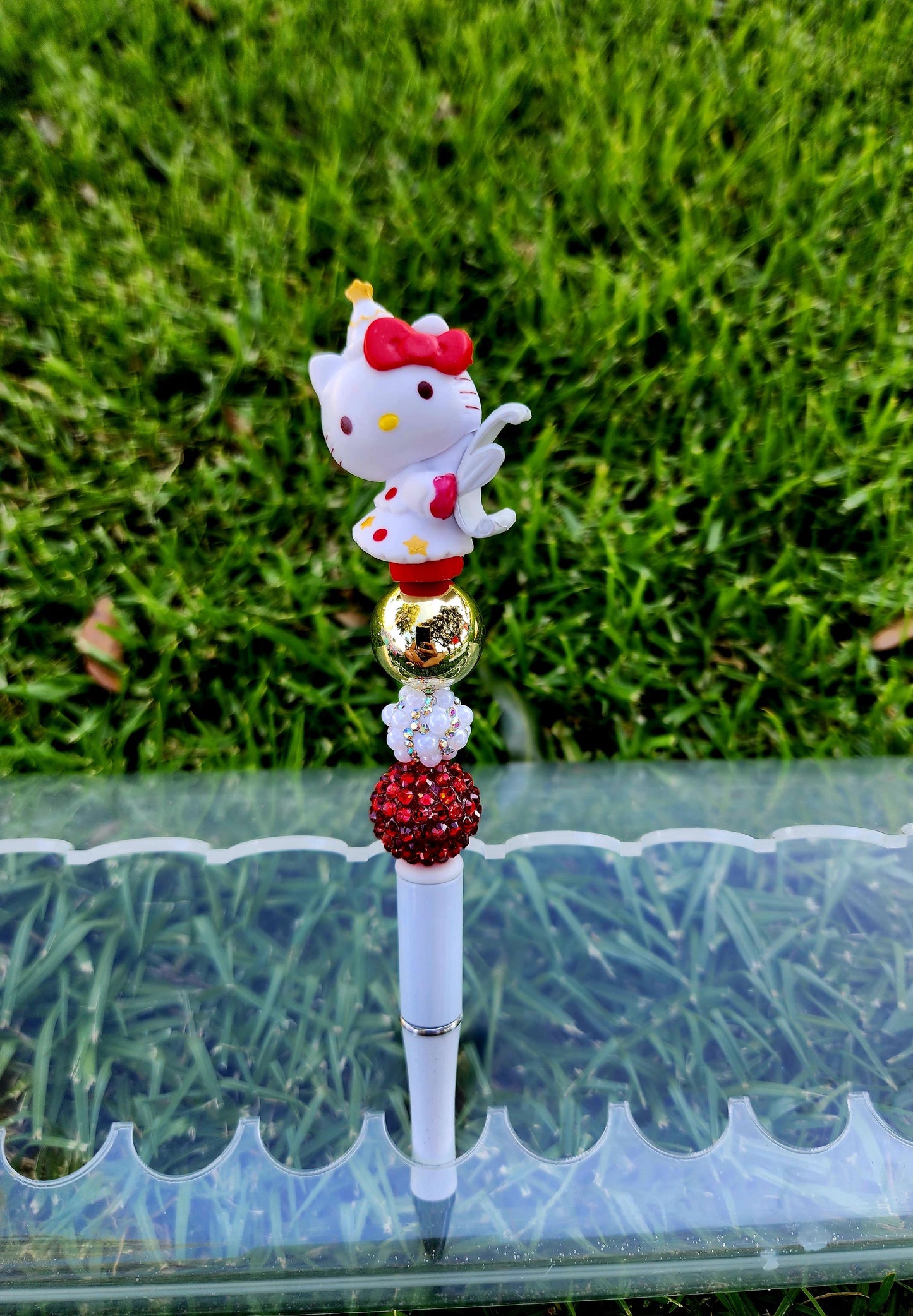 Doorable Pens, Character Pens, Beaded Pens, Gifts, (Kitty, Kuromi, Cinnamoroll, Melody, Pompom)