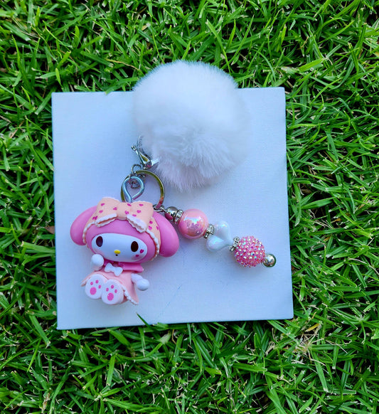 Doorable, Character, Beaded Keychains, Gifts, Kitty, Melody