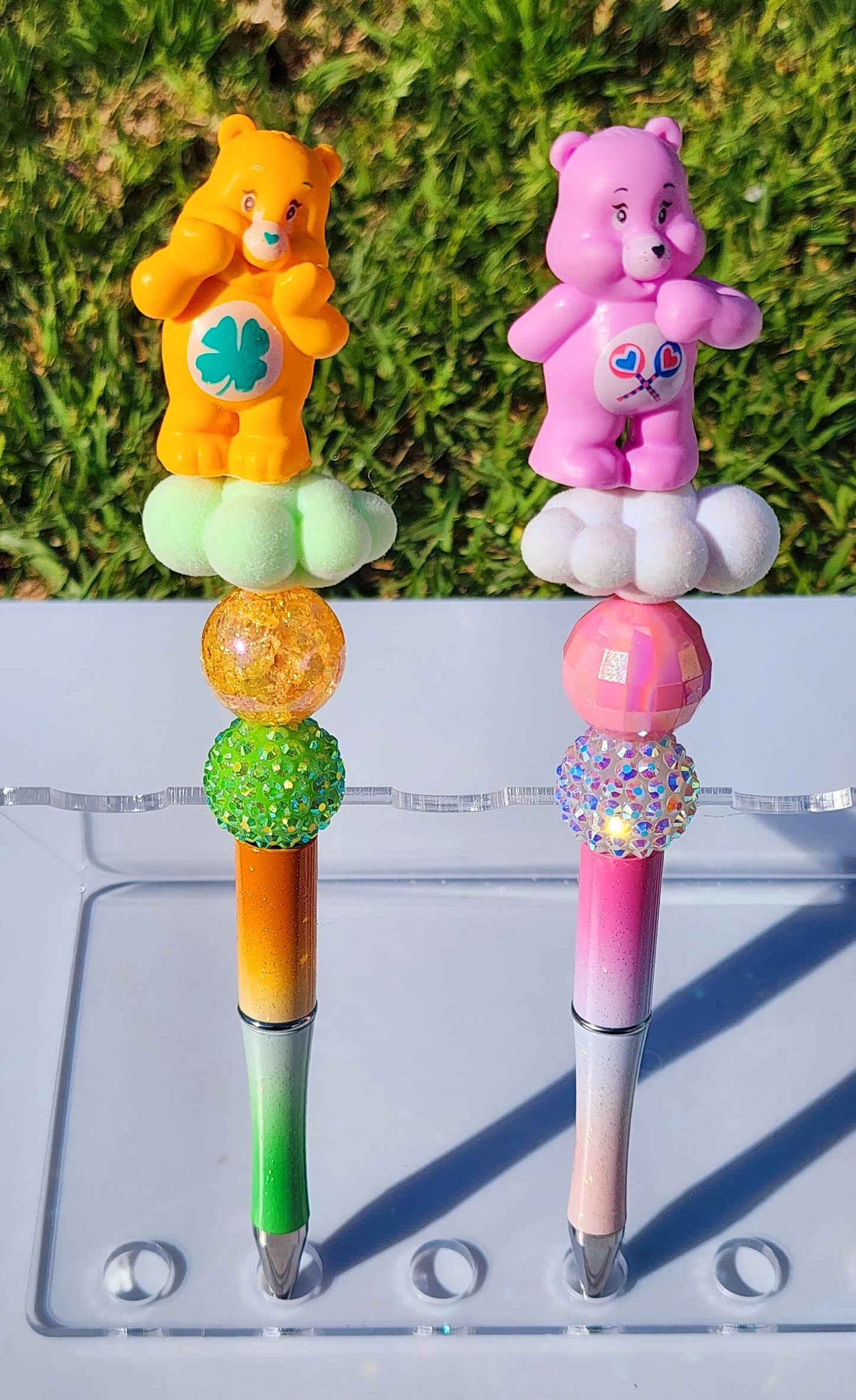 Doorable Pens, Character Pens, Beaded Pens, Gifts, care bears
