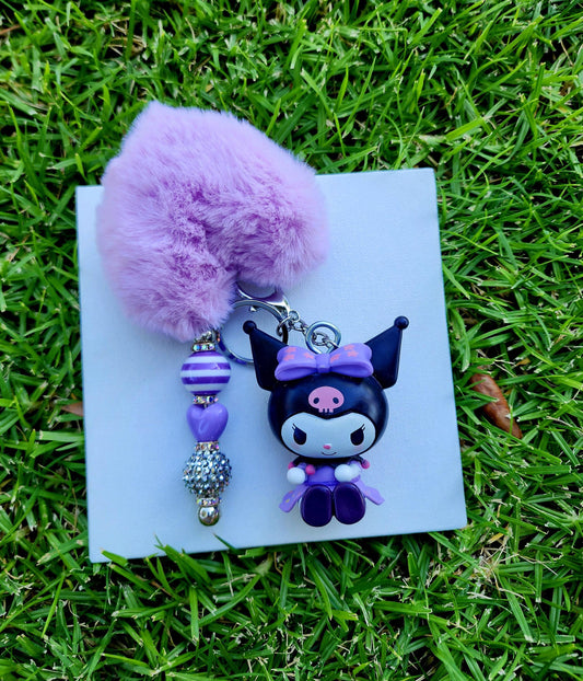 Doorable, Character, Beaded Keychains, Gifts, Kitty, Kuromi