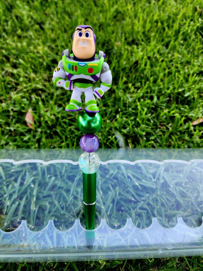 Doorable Pens, Character Pens, Beaded Pens, Gifts, Disney, Toy Story, Buzz Lightyear