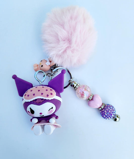 Doorable, Character, Beaded Keychains, Gifts, Kitty, Kuromi