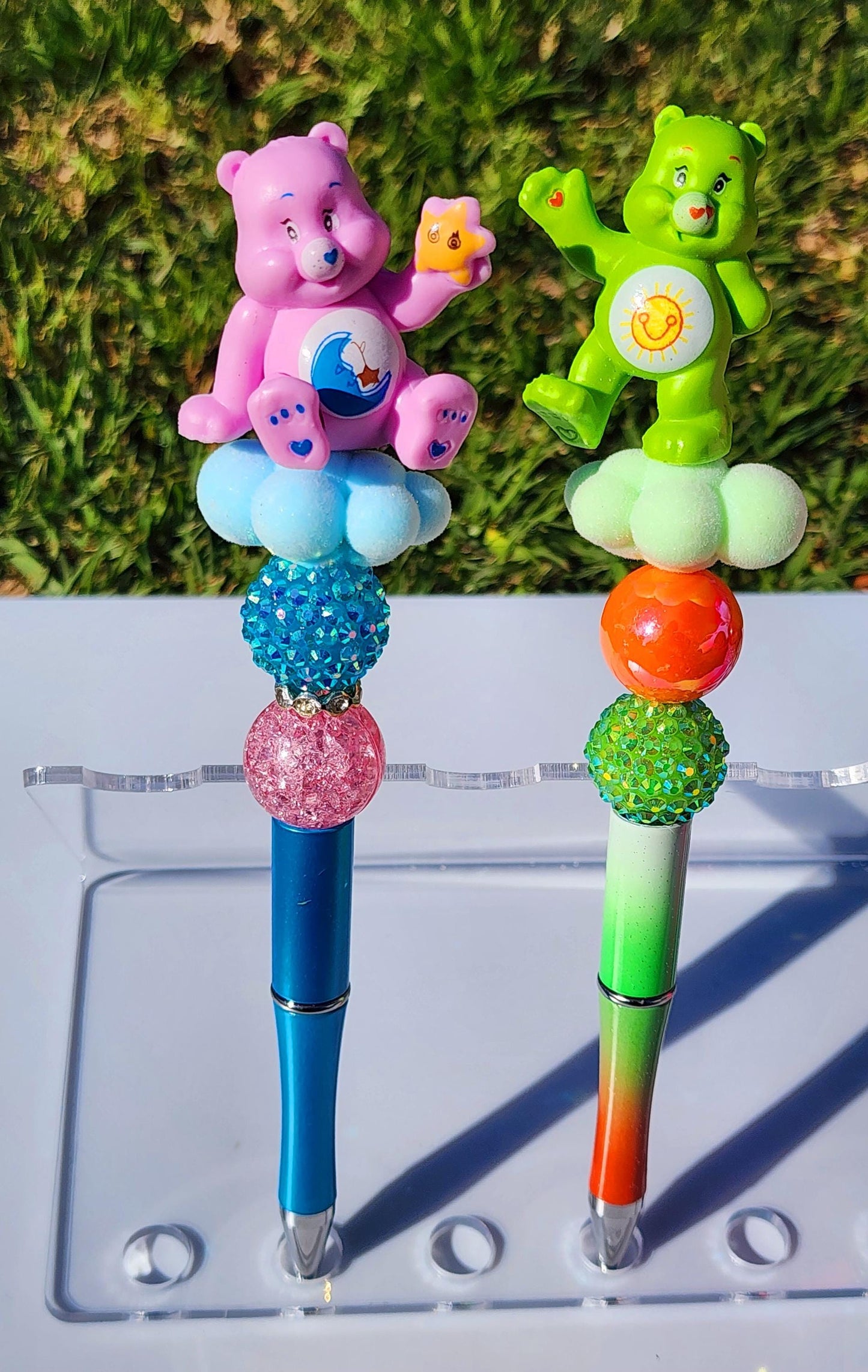 Doorable Pens, Character Pens, Beaded Pens, Gifts, care bears