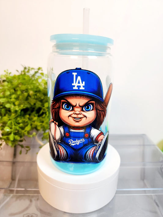 Chucky Cup/Tumbler/Can, (16 oz.) Comes with lid and straw
