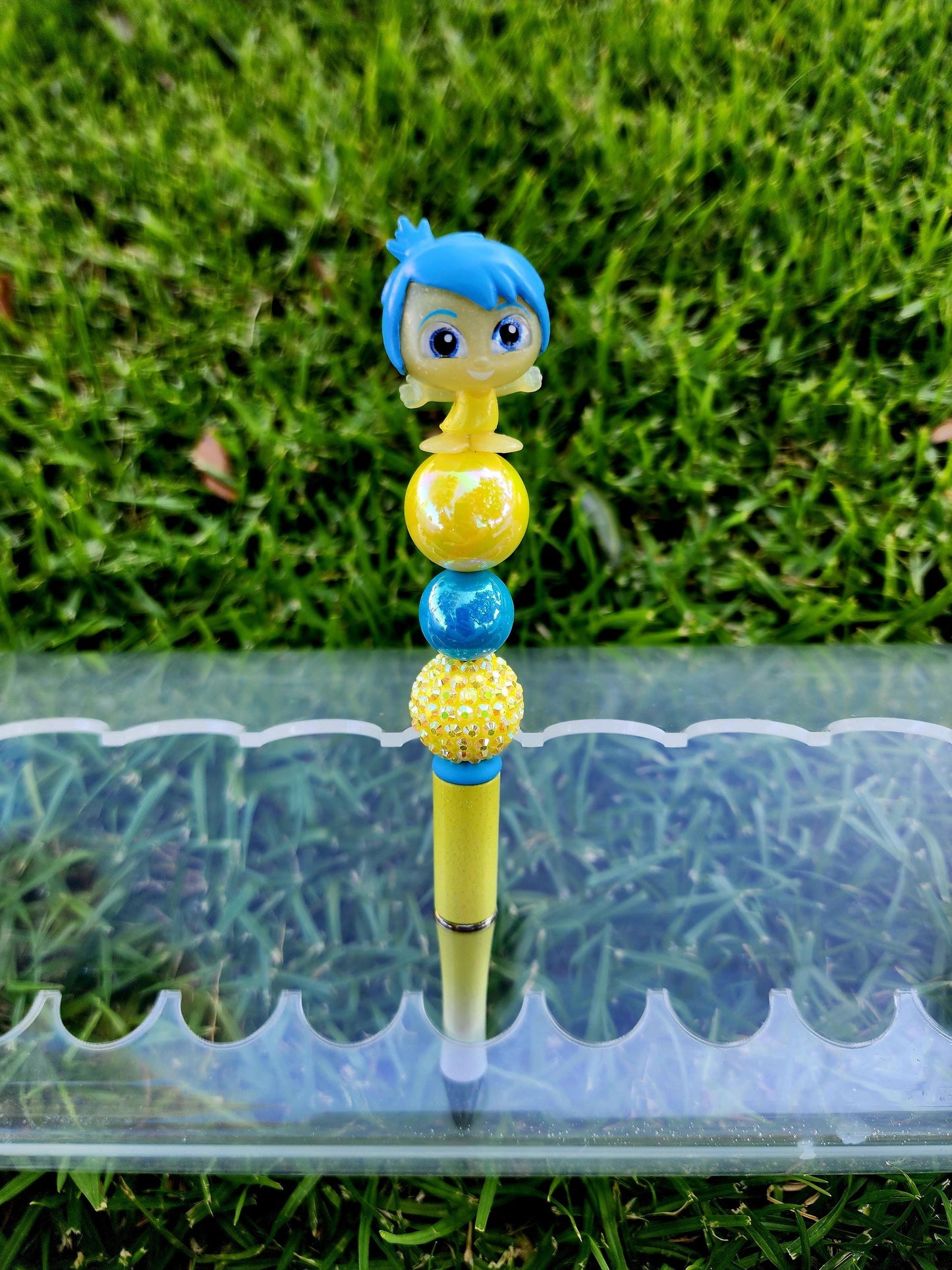 Doorable Pens, Character Pens, Beaded Pens, Gifts, Inside Out, Disgust, Joy, Fear, Sadness