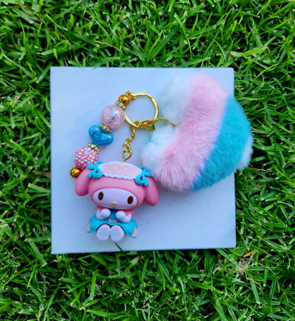 Doorable, Character, Beaded Keychains, Gifts, Kitty, Melody