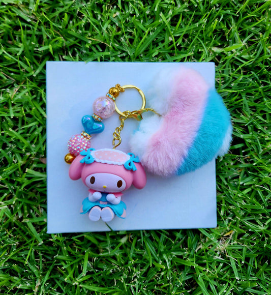 Doorable, Character, Beaded Keychains, Gifts, Kitty, Melody