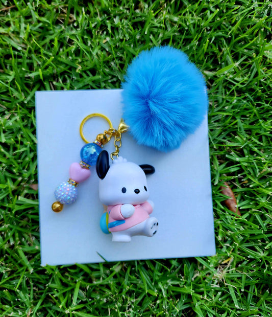 Doorable, Character, Beaded Keychains, Gifts, Kitty, Pochacco