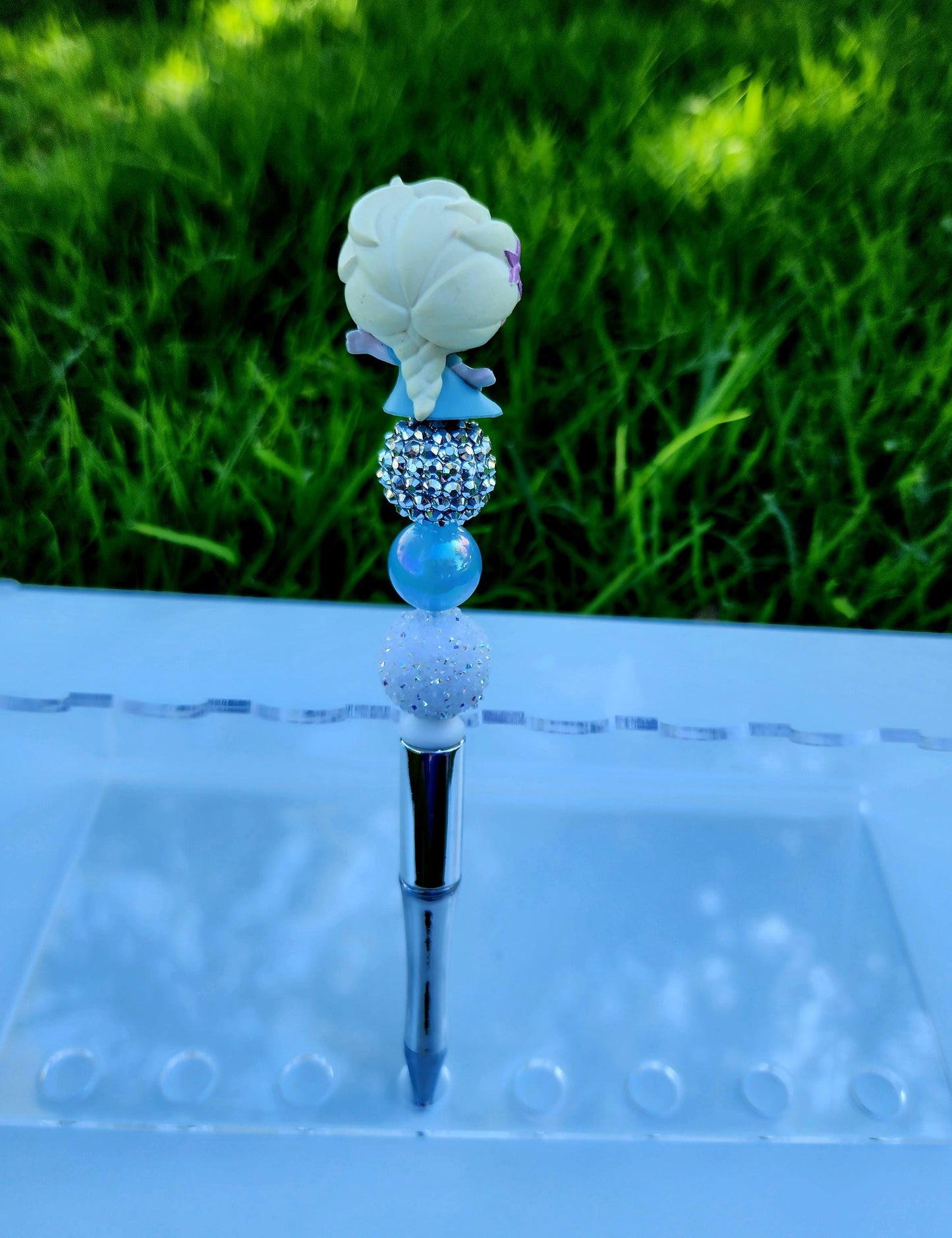 Doorable Pens, Character Pens, Beaded Pens, Gifts, Frozen, Elsa