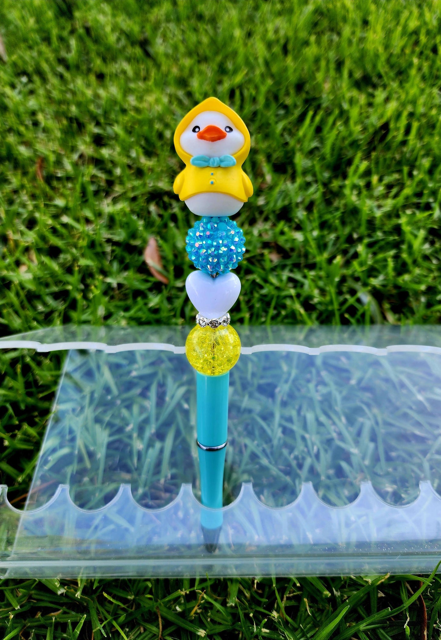 Doorable Pens, Character Pens, Beaded Pens, Gifts, Duck Valentines easter
