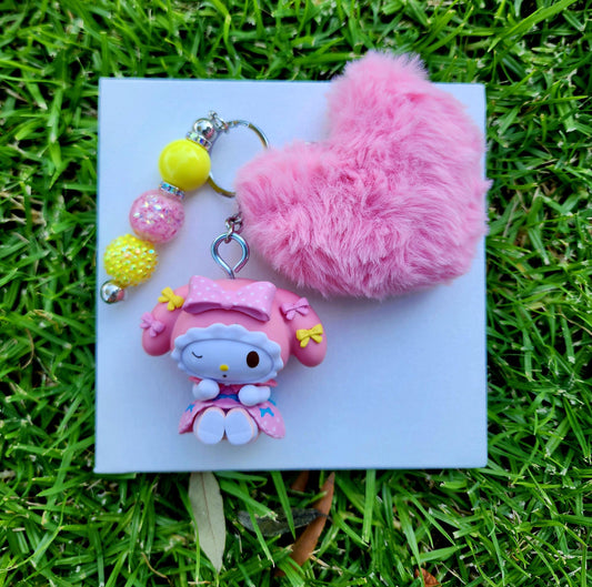Doorable, Character, Beaded Keychains, Gifts, Kitty, Melody